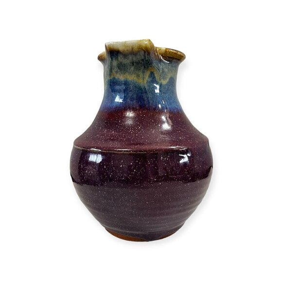 Old Studio Pottery Pitcher Glazed Large Artisan Handmade Wheel Thrown Art - Picture 7 of 11